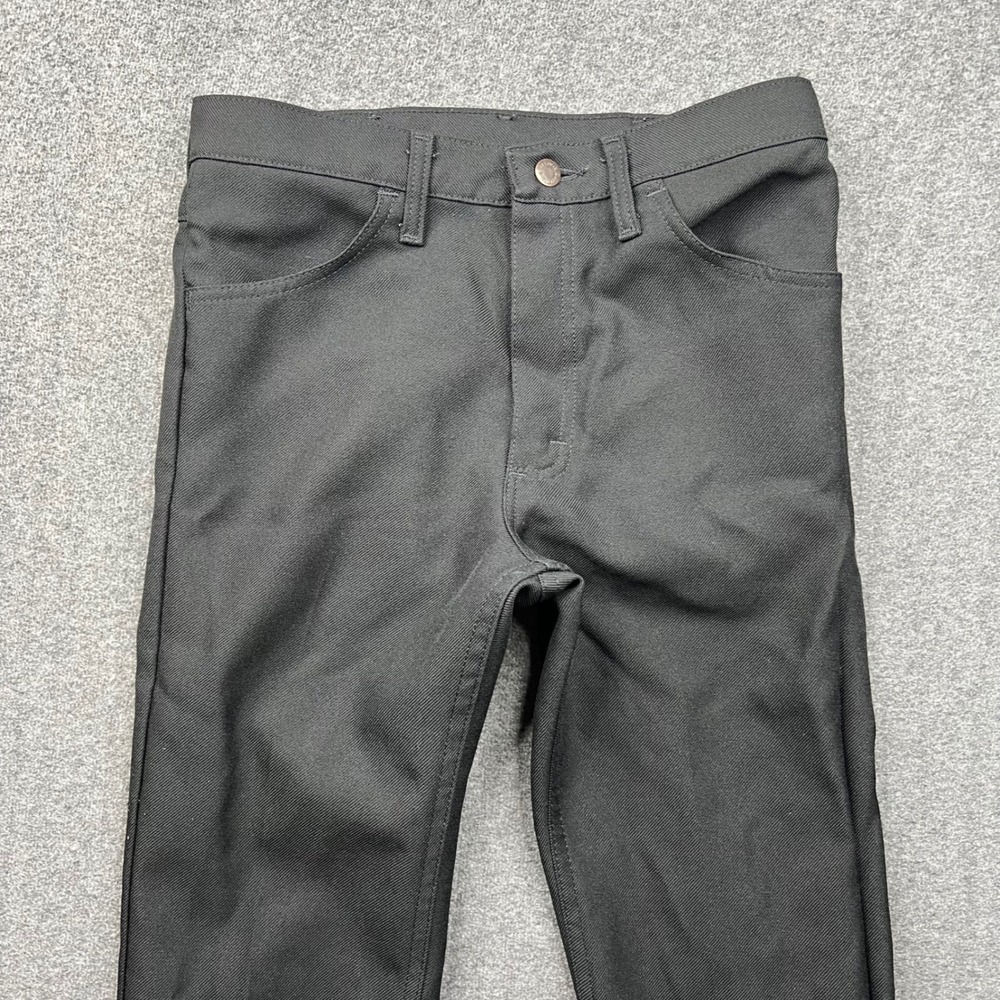 Wrangler Wrancher Dress Jeans Mens 30 Black Fits 30x27 Bootcut Twill - Picture 8 of 14